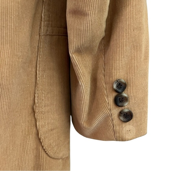 Vintage Levis Panatella Tan Corduroy 3 Piece Retro Suit 44” Chest 32” Waist - Picture 15 of 16